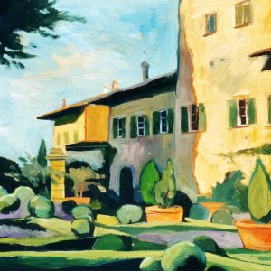 Kastélykert  /festmény reprodukció, vászonkép/