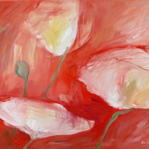 Pipacsok 01  /festmény reprodukció, vászonkép/