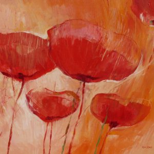 Pipacsok 07  /festmény reprodukció, vászonkép/